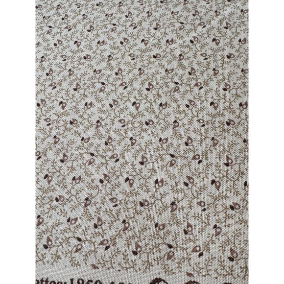 Barbara Brackman Moda Babys Pantalettes 1850-1900 Cotton Fabric 18" x 22" Brown - Picture 1 of 6